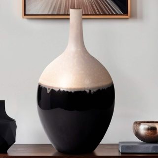 Florero Alondra Ceramica 48Cm Negro