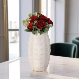 Florero Alexander Porcelana 30Cm Beige