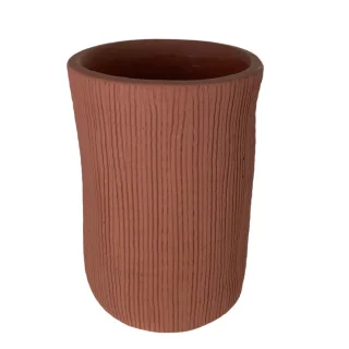 Maceta Cemento Naranja