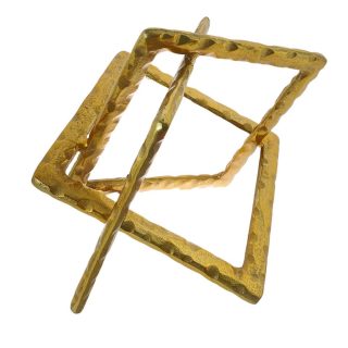 Figura Decorativa Aluminio 25Cm Dorado