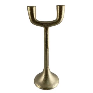 Candelabro Aluminio Dorado 37cm