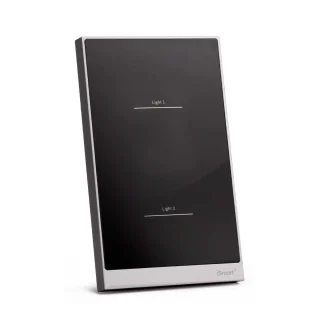 Switch Panel Negro 2 Toques iSmart