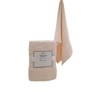 Set x5 Pzas Toallas Arizona C/Beige