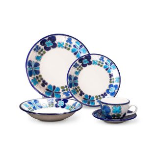 Vajilla Vega Floral Azul 4 Puestos Artesa