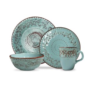 Vajilla Marrakesh Menta 4 Puestos Artesa