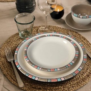 Vajilla Fiesta Taupe 4 Puestos Artesa