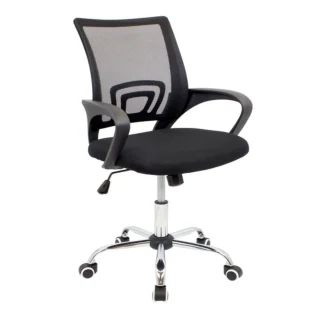 Silla Escritorio Ebor Tela Black  P60