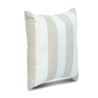 Cojin Outdoor Terrasse Rayas Blanco Beige
