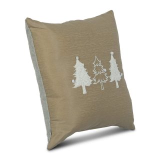 Cojin Beige Arboles Navidad