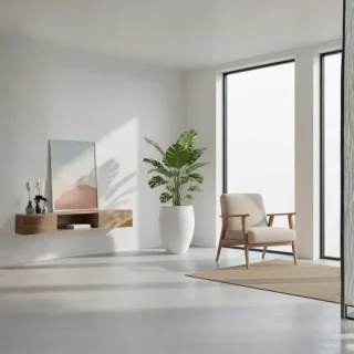 Maceta Florencia Sisal 35 x 60 cm C/Blanco Floridis