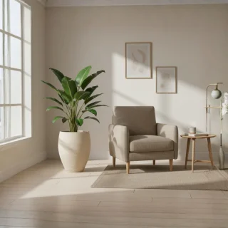 Maceta Florencia Sisal 35 x 60 cm C/Beige Floridis