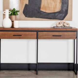 Consola Sute Metal Honey Wash-Negro