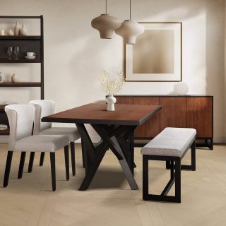 Mesa Calabria + Silla Collen (Mesa + 6 Sillas)