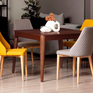 Mesa Comedor Milo Cuadrada Miel