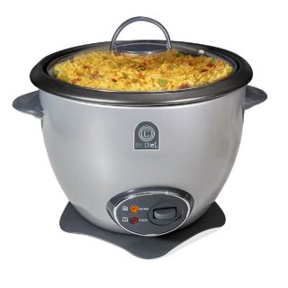 Olla Arrocera Cooker + Steamer 2.2 Lts Silver BP