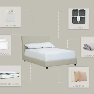 Set Cama Messina Angora Genial Queen