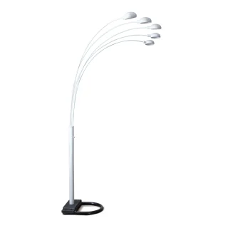 Lampara Pie 5 Luces Blanca