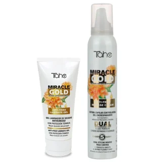 TAHE MIRACLE GOLD ANTIFRIZZ PACK GEL LAMINADOR+CREMA/MOUSSE
